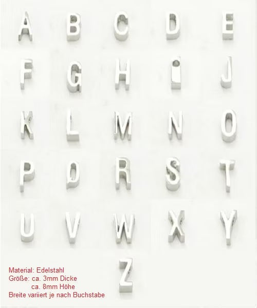Medaillon personalisiert 30mm, Halskette, Buchstabe