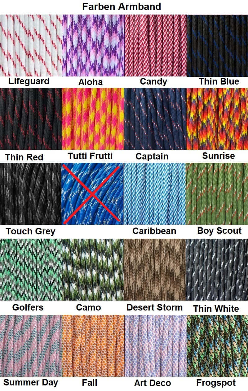 Farben Armband in verschiedenen Designs: Lifeguard, Aloha, Candy, Thin Blue, und mehr für individuelle Gravur Holz Armbänder.