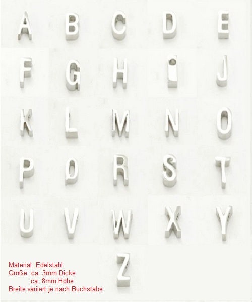 Medaillon personalisiert 20mm, Halskette, Buchstabe, Charms, Erinnerungen
