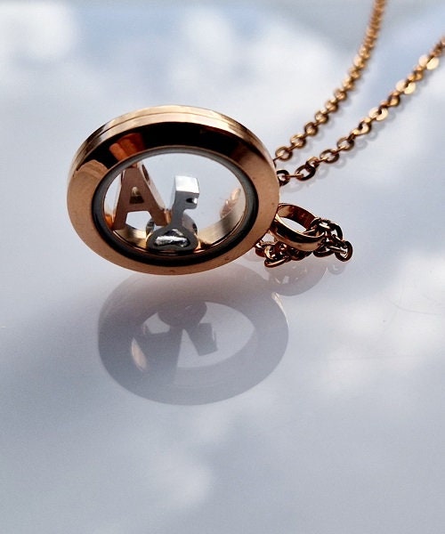 Medaillon personalisiert 20mm, Halskette, Buchstabe, Charms, Erinnerungen