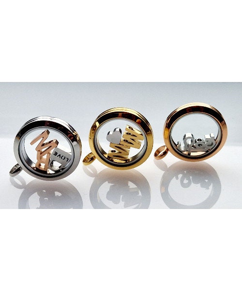 Medaillon personalisiert 25mm, Birthstone, Halskette, Buchstabe, Charms, Erinnerungen
