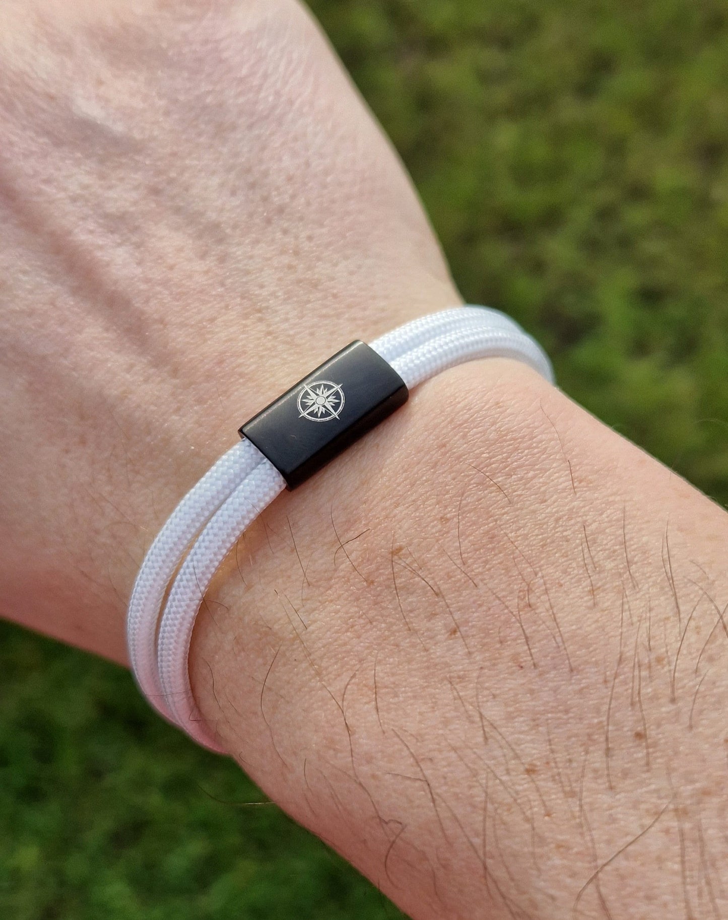 Gravur Armband Koordinaten, Kompass