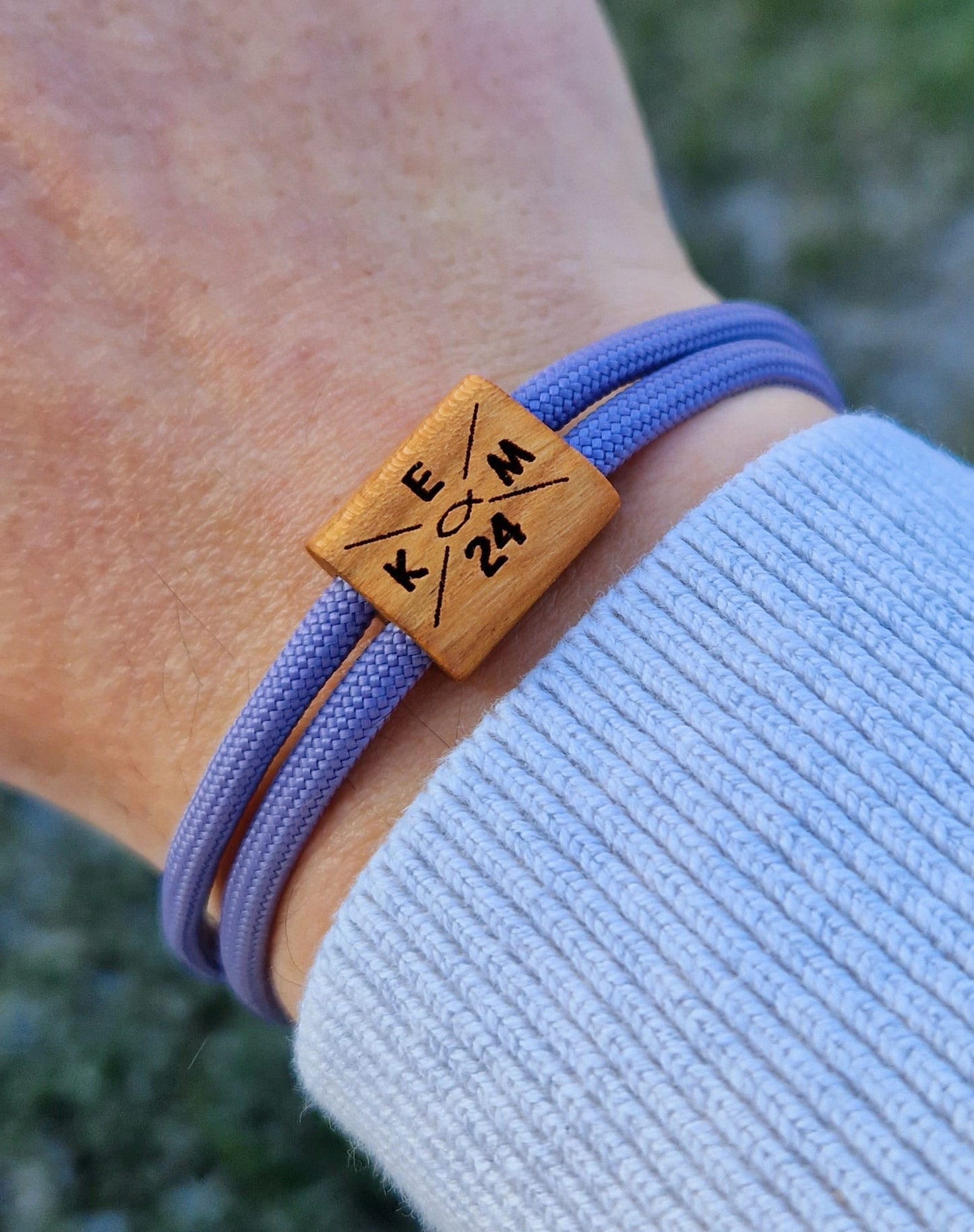 Gravur Holz Armband , Kommunion, Konfirmation, Firmung, Initialen