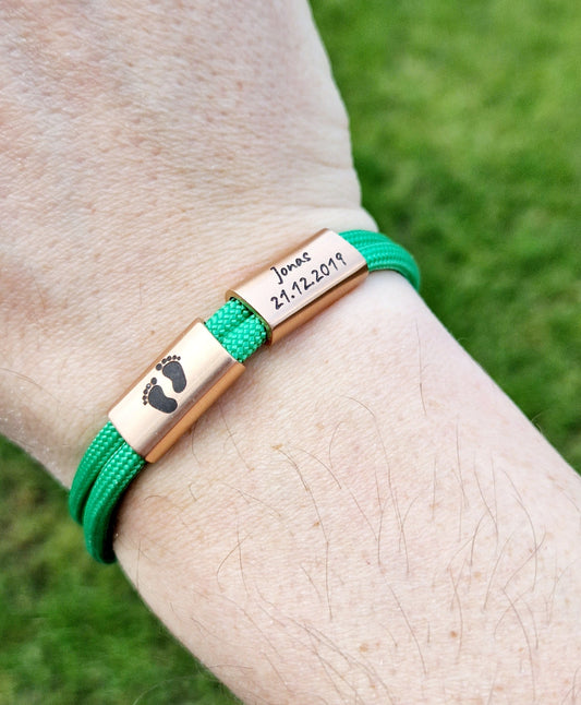 Gravur Armband Geburt, Familie