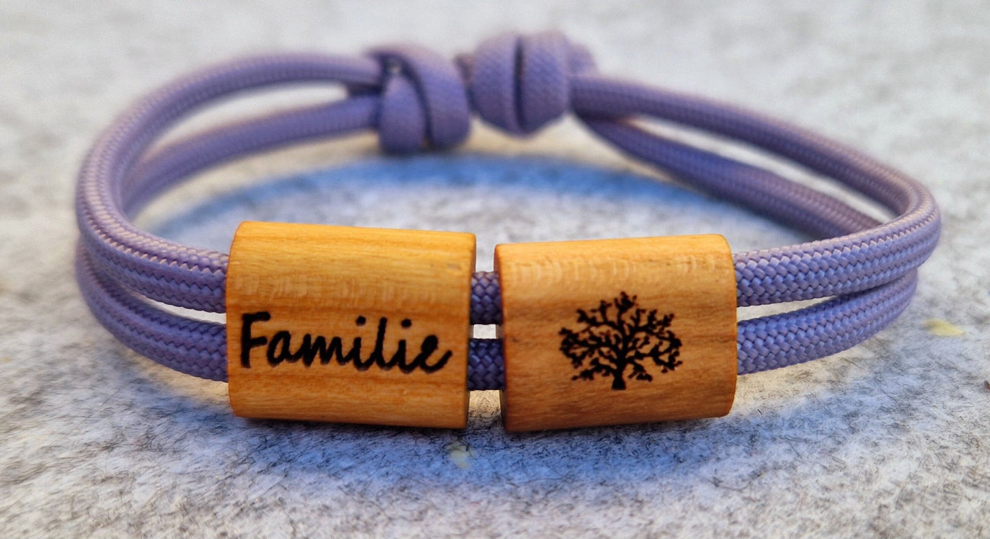 Gravur Holz Armband , Familie, Stammbaum, Lebensbaum