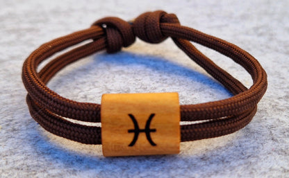 Gravur Holz Armband , Sternzeichen, Tierkreiszeichen