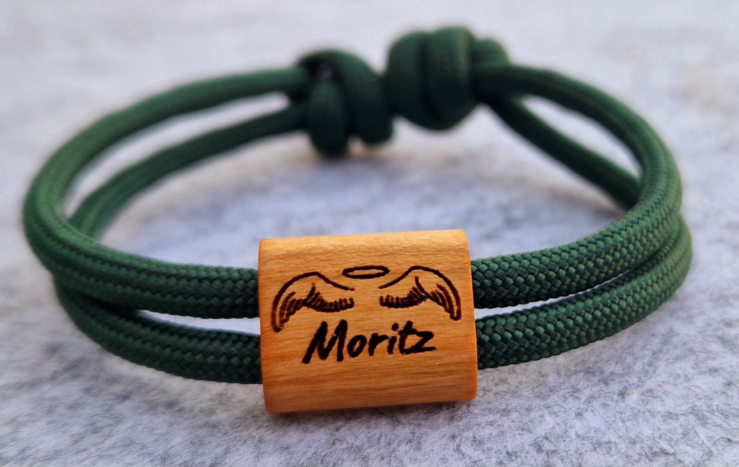 Gravur Holz Armband , Kommunion, Konfirmation, Taufe, Firmung, Schutzengel